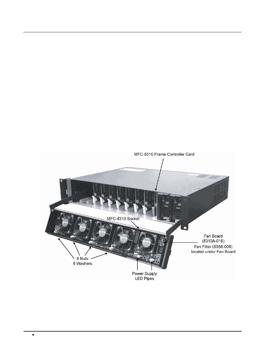 Cooling features, Installing the cooling fan module | Sierra Video DFR-8300 User Manual | Page 30 / 45