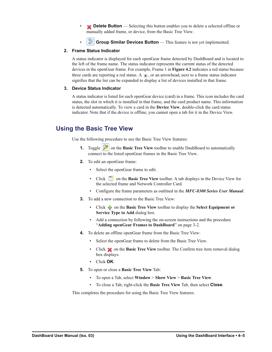 Using the basic tree view, Using the basic tree view -5 | Sierra Video DashBoard Control System User Manual | Page 29 / 56