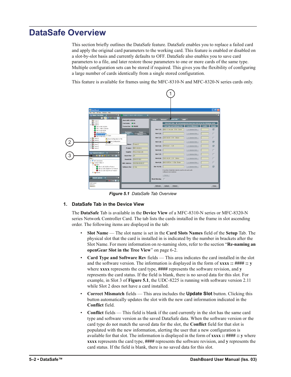 Datasafe overview, Datasafe overview -2 | Sierra Video DashBoard Control System User Manual | Page 42 / 56