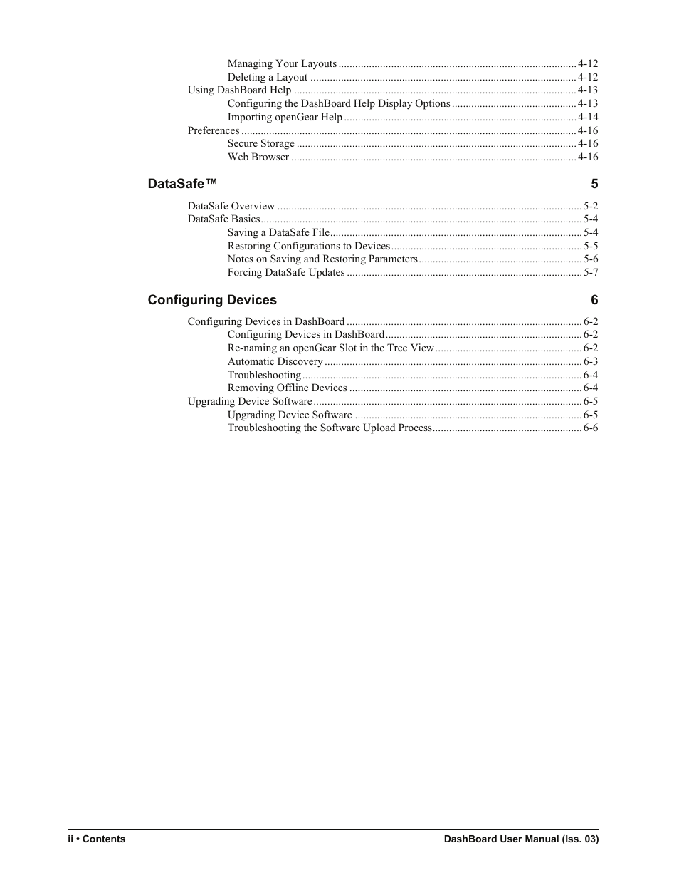 Sierra Video DashBoard Control System User Manual | Page 6 / 56