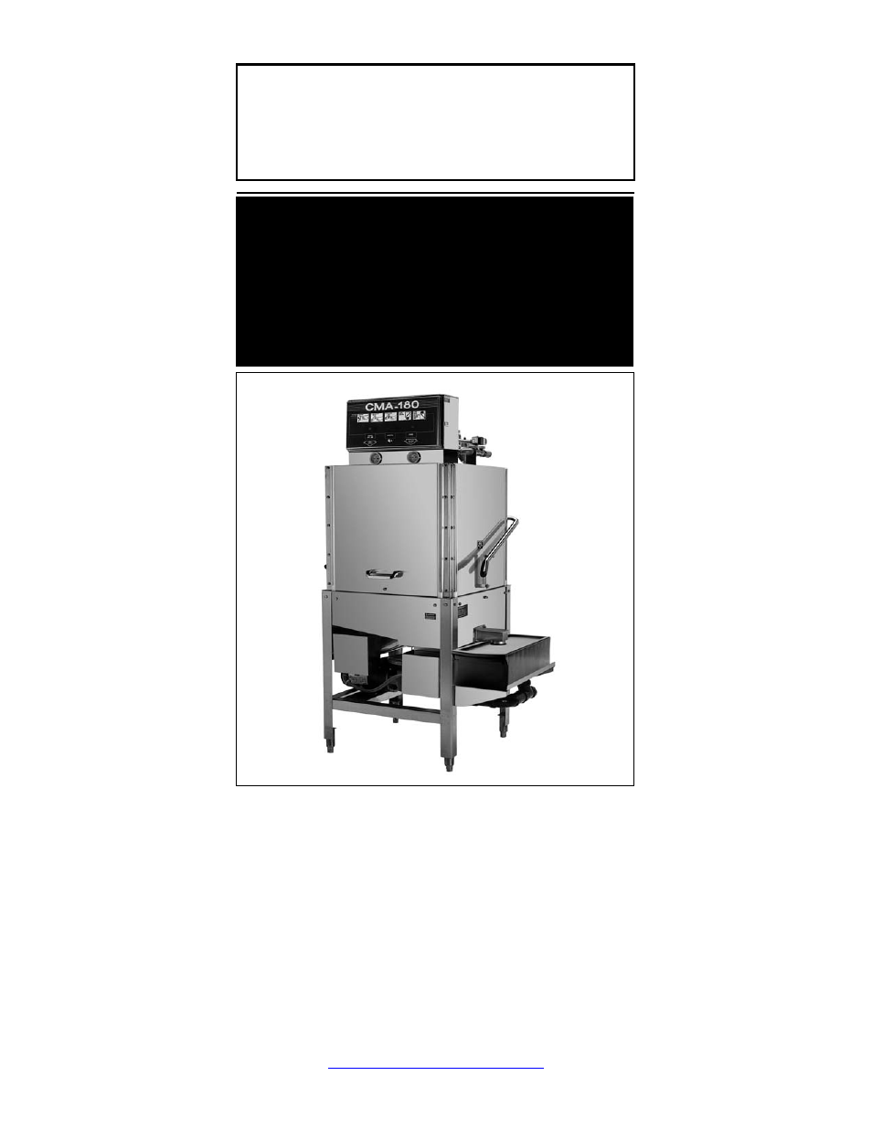 CMA Dishmachines REV 2.05 CMA-180 User Manual | 19 pages