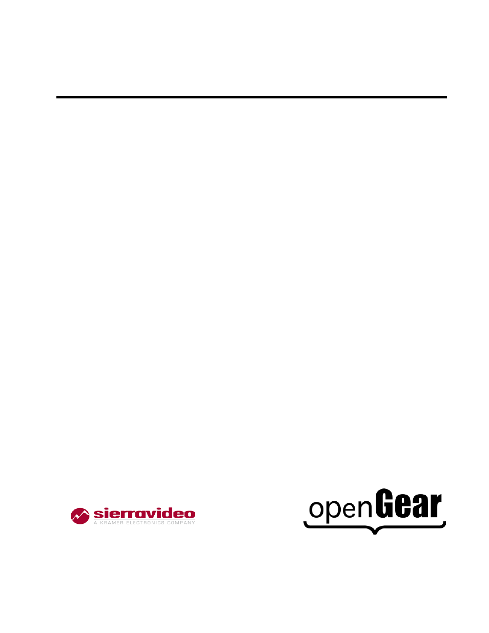 Sierra Video FRS-181 User Manual | 27 pages