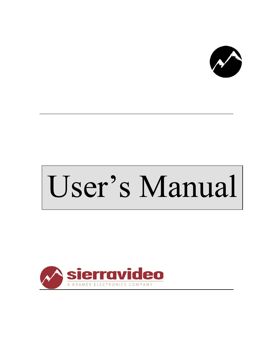 Sierra Video HDA-109 User Manual | 30 pages