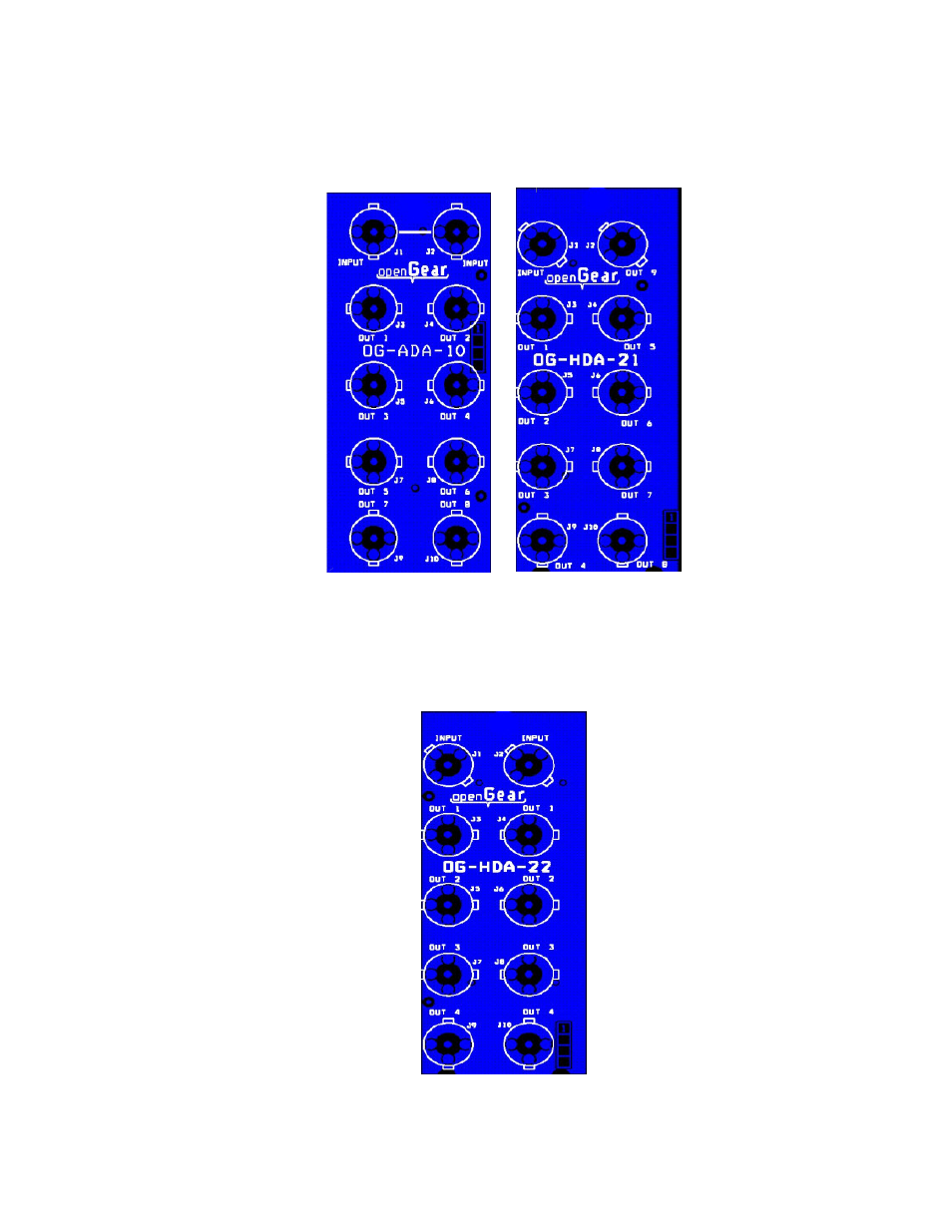 Og-hda-10 & 21, Og-hda-22 | Sierra Video HDA-109 User Manual | Page 11 / 30