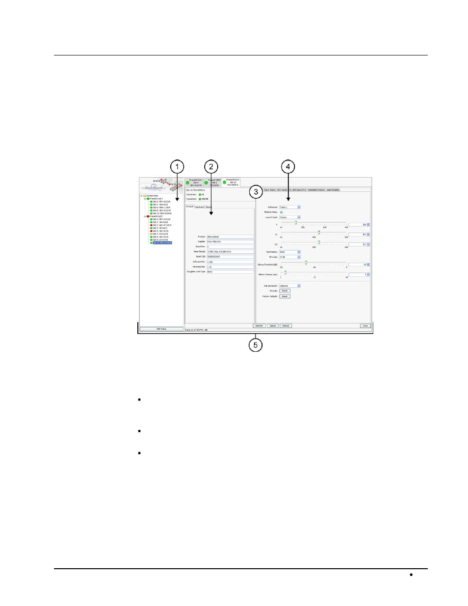 Dashboard lite applet overview, Interface overview | Sierra Video MFC-8300 User Manual | Page 51 / 63