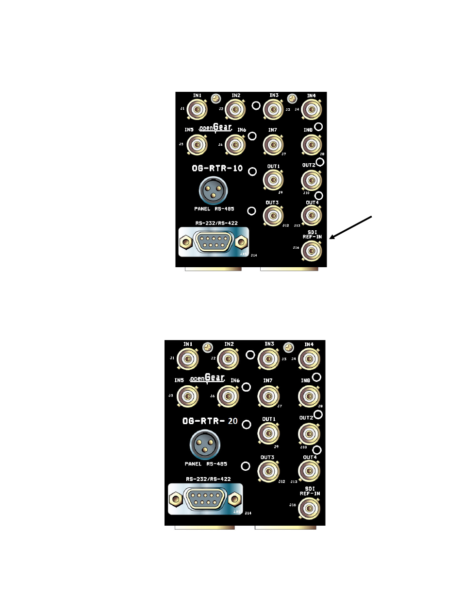 Og-rtr-10, Og-rtr-20 | Sierra Video RTR-804 User Manual | Page 11 / 46