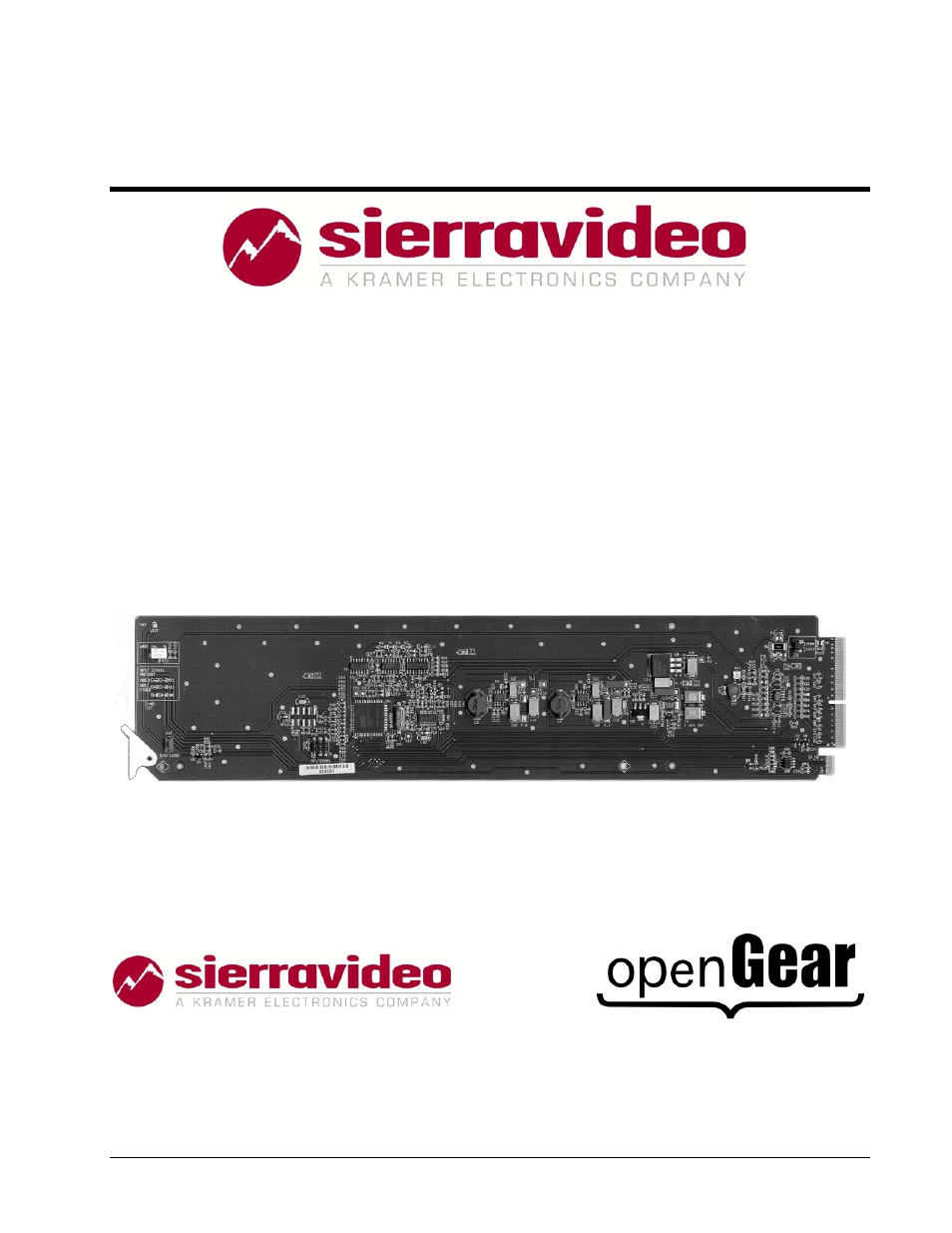 Sierra Video UDA-8705A User Manual | 35 pages