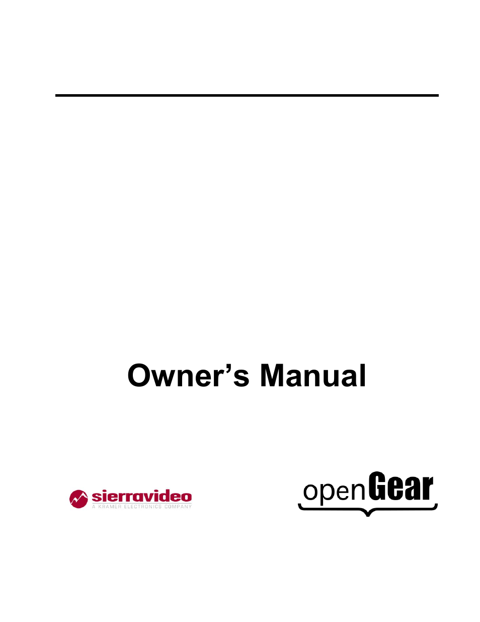 Sierra Video UDC-162 User Manual | 32 pages