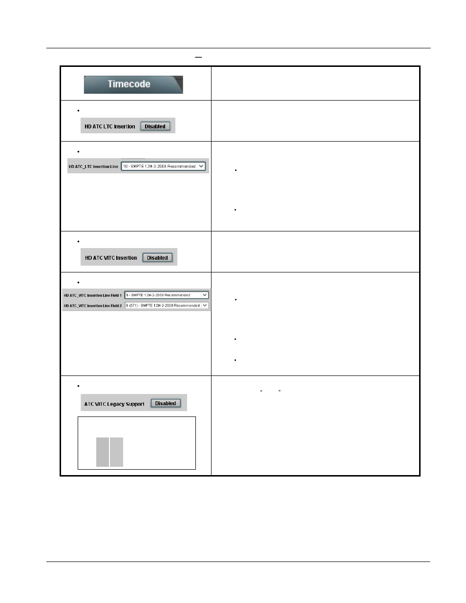 Operating instructions, Upc-166 function submenu list and descriptions | Sierra Video UPC-166 User Manual | Page 103 / 123
