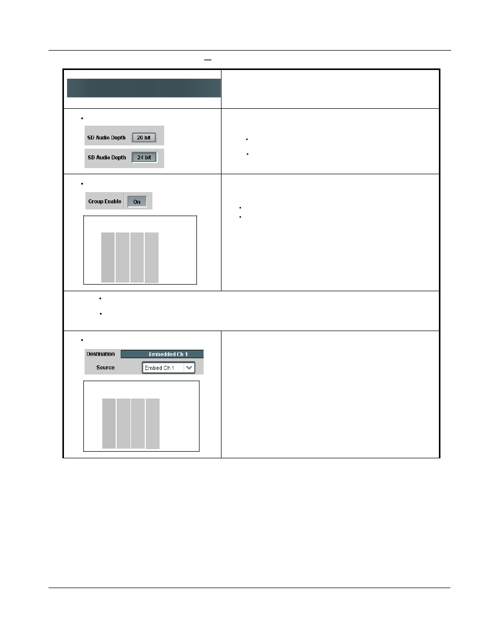 Operating instructions, Upc-166 function submenu list and descriptions | Sierra Video UPC-166 User Manual | Page 85 / 123