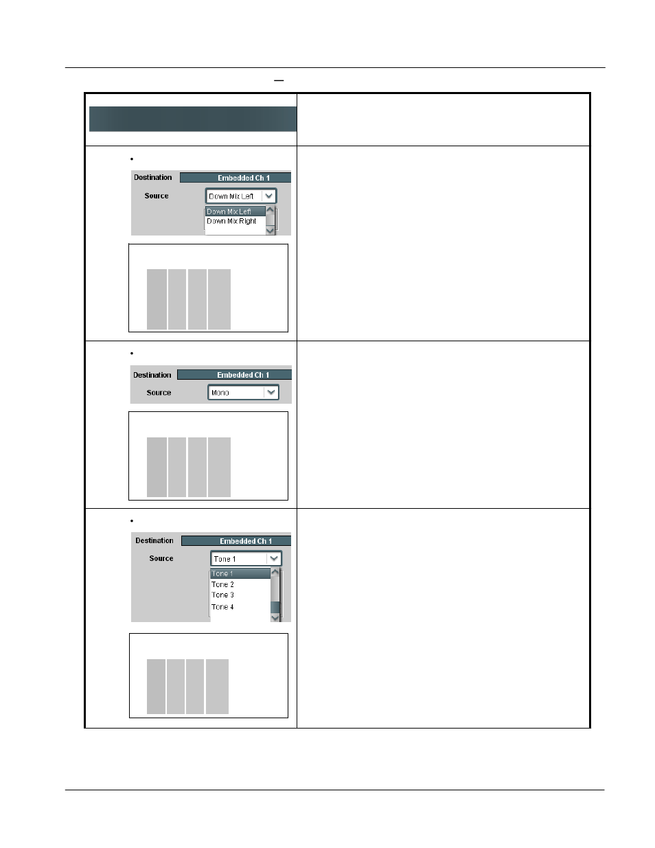 Operating instructions, Upc-166 function submenu list and descriptions | Sierra Video UPC-166 User Manual | Page 87 / 123