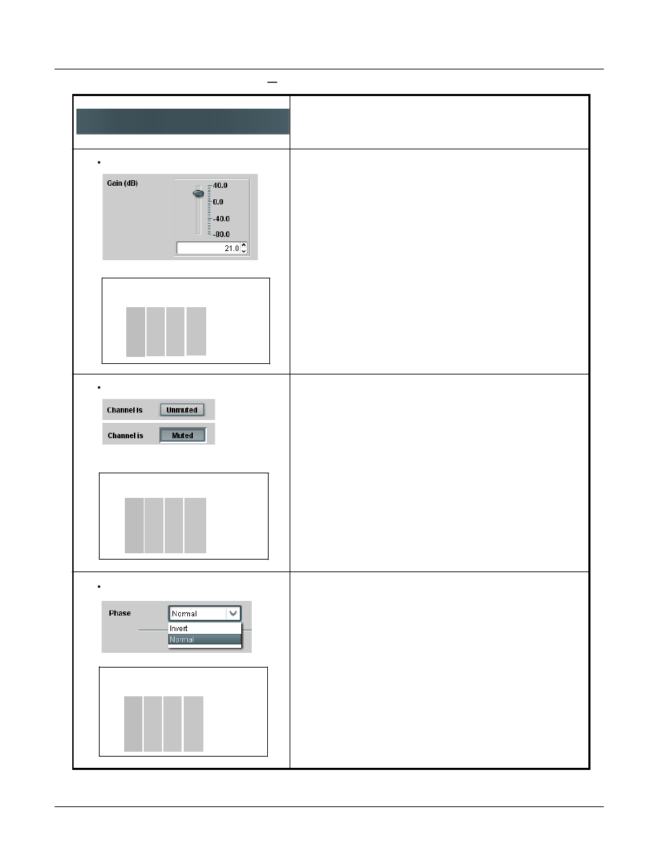 Upc-166 function submenu list and descriptions | Sierra Video UPC-166 User Manual | Page 96 / 123