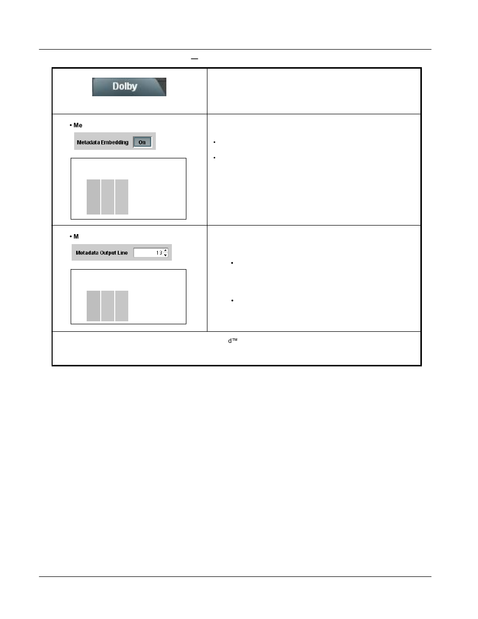 Upc-166 function submenu list and descriptions | Sierra Video UPC-166 User Manual | Page 98 / 123