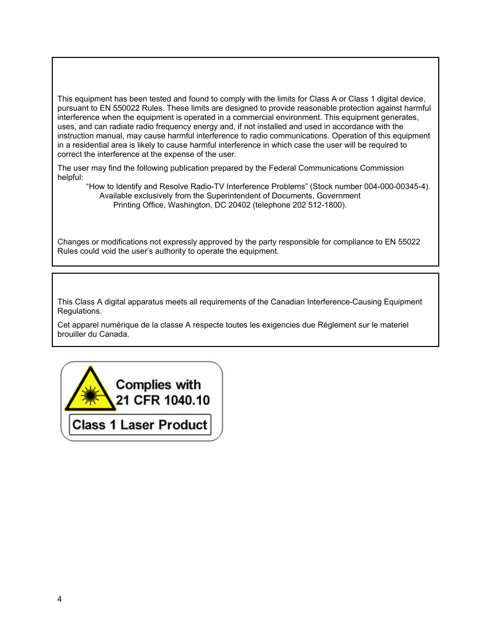 Ce notice, Warning, Ican class a digital equipment | Sierra Video Ponderosa 3G Series Routing Switcher User Manual | Page 10 / 104
