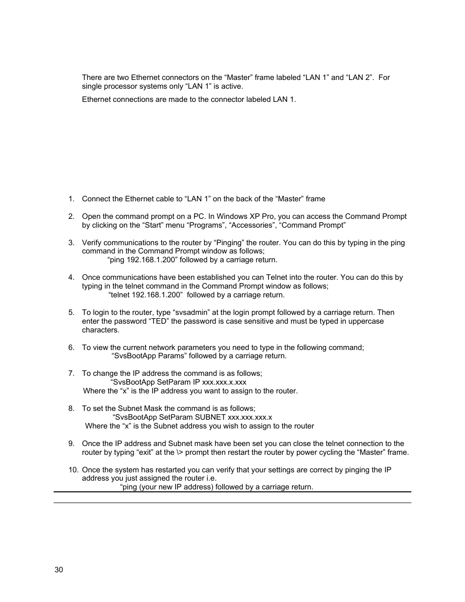Ethernet setup v16.0 or older | Sierra Video Ponderosa 3G Series Routing Switcher User Manual | Page 36 / 104