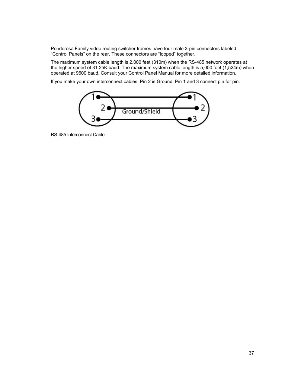 Control panels | Sierra Video Ponderosa 3G Series Routing Switcher User Manual | Page 43 / 104