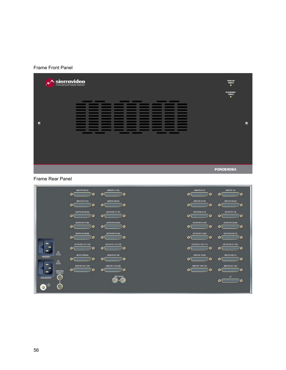 Sierra Video Ponderosa 3G Series Routing Switcher User Manual | Page 62 / 104