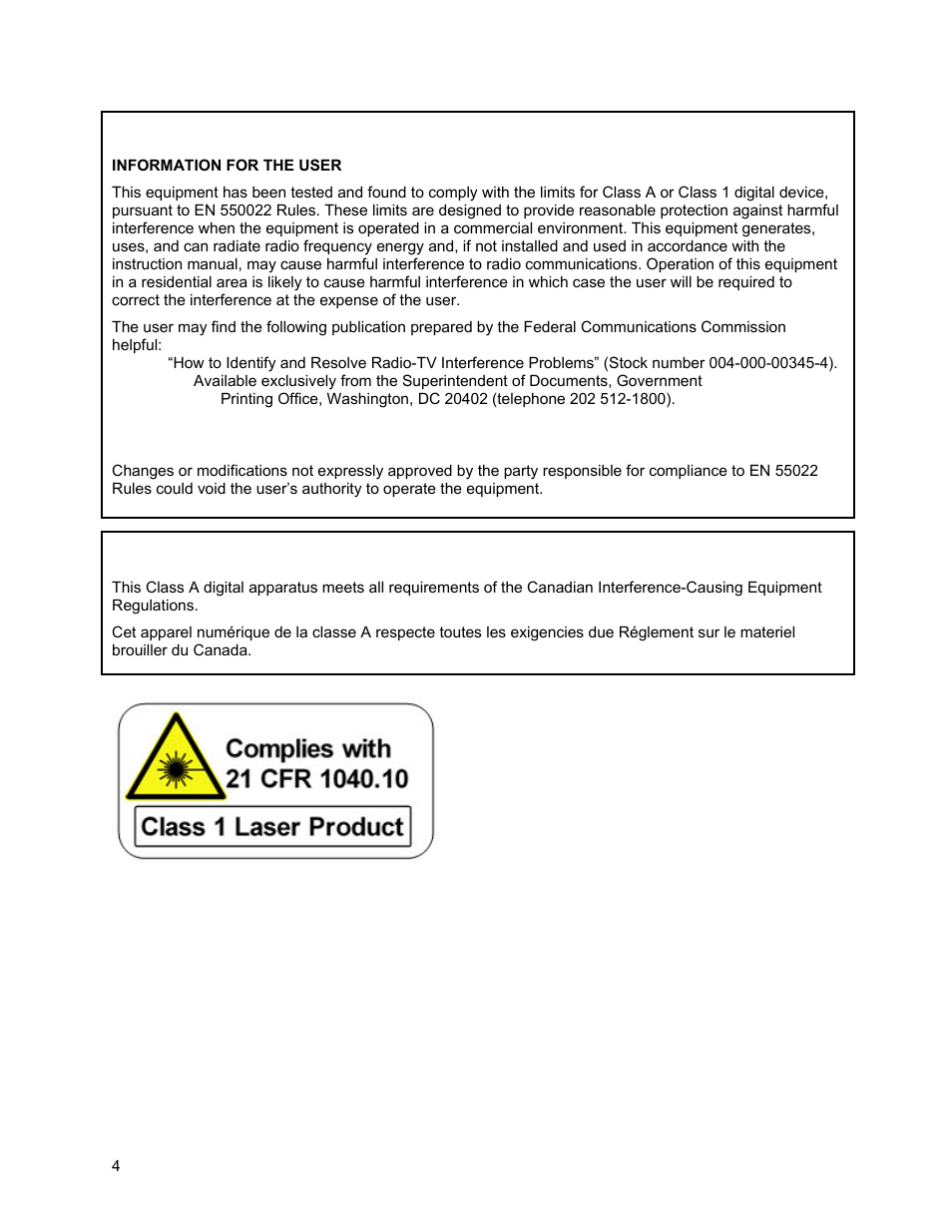 Ce notice, Warning, Ican class a digital equipment | Sierra Video Ponderosa 3G Series Routing Switcher Family with MediaNav User Manual | Page 10 / 128