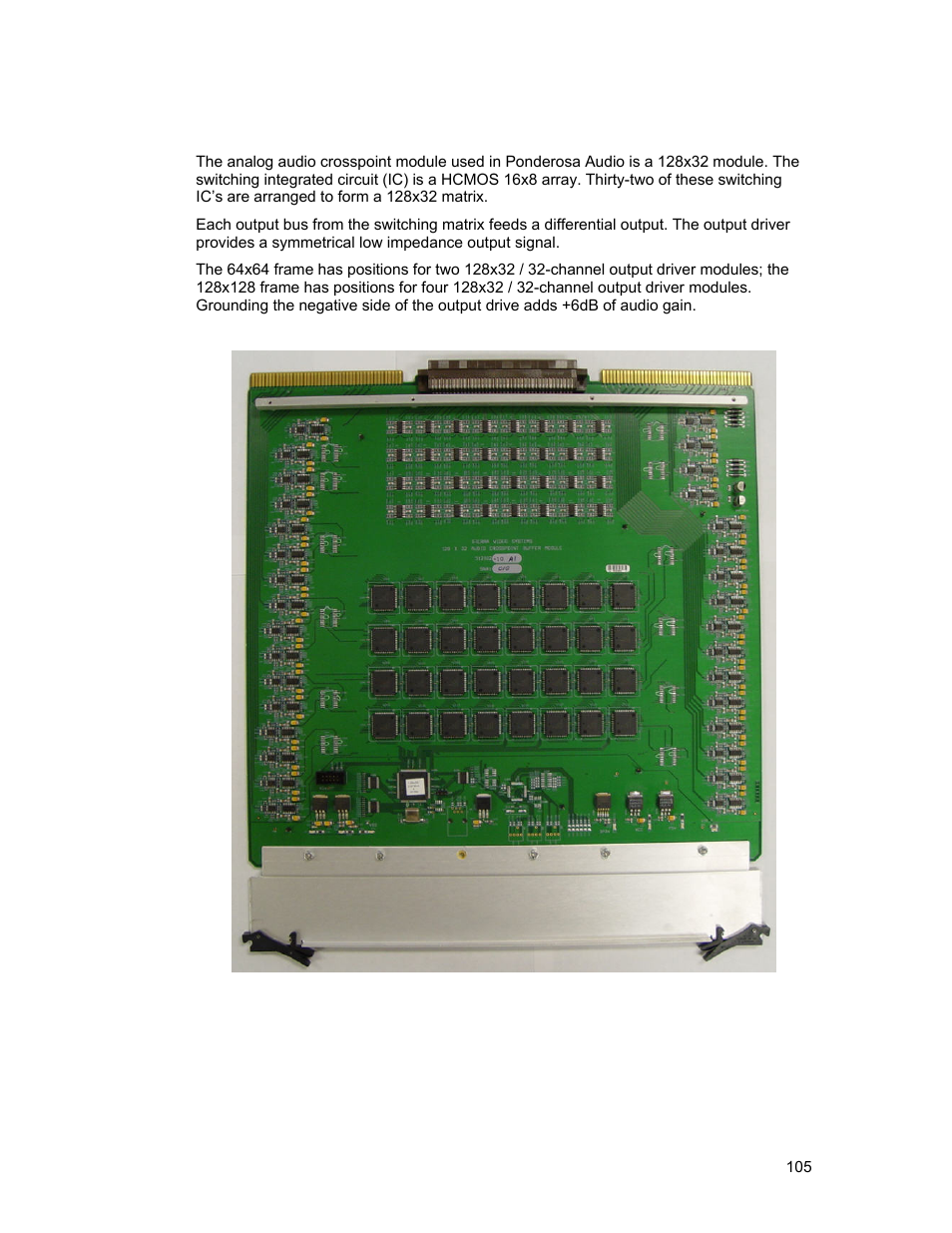 Sierra Video Ponderosa 3G Series Routing Switcher Family with MediaNav User Manual | Page 111 / 128