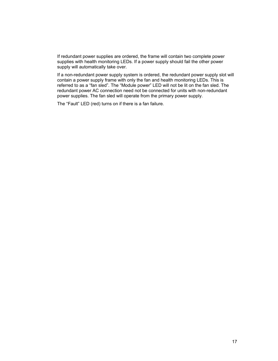 Redundant power supplies | Sierra Video Ponderosa 3G Series Routing Switcher Family with MediaNav User Manual | Page 23 / 128
