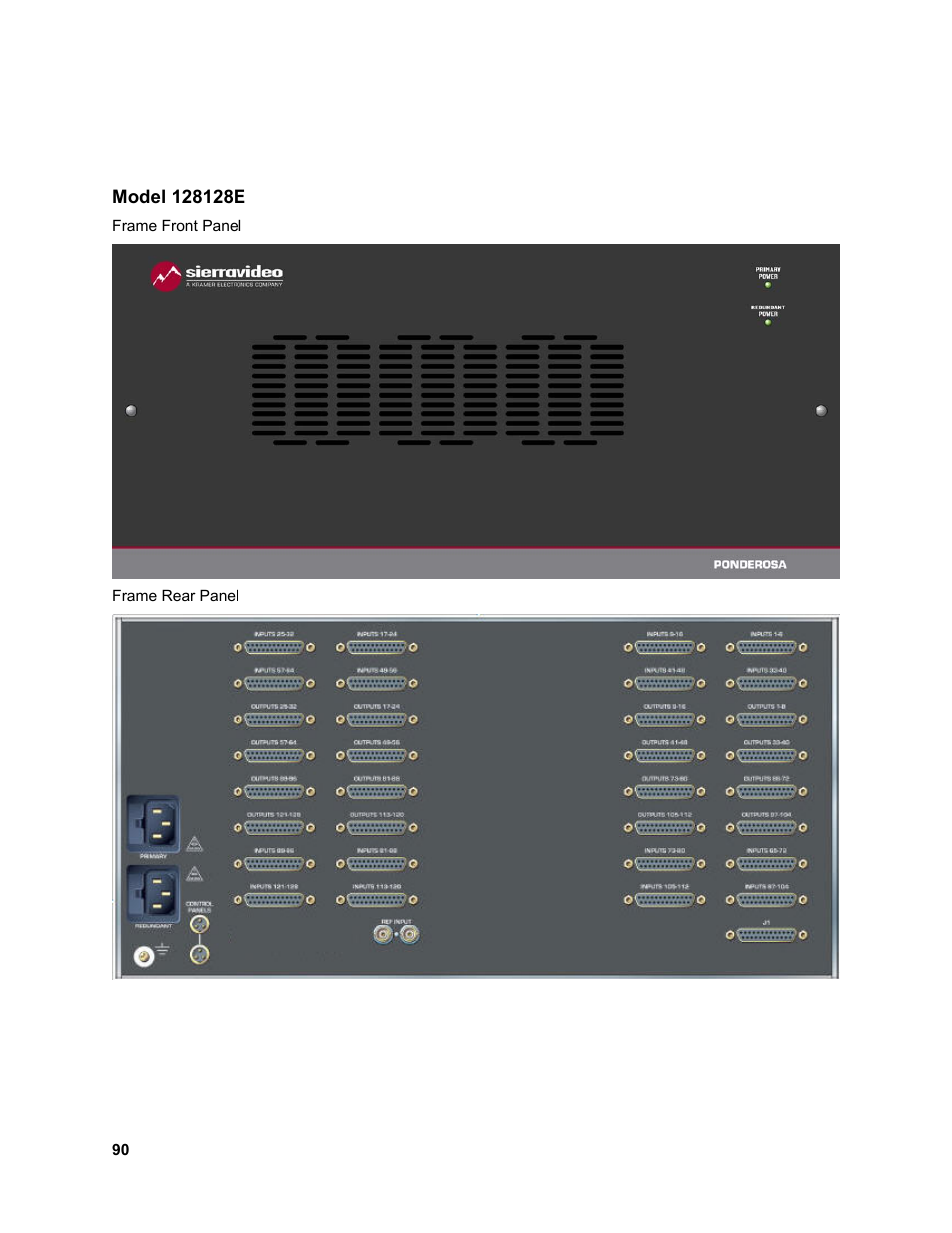Sierra Video Ponderosa 3G Series Routing Switcher Family with MediaNav User Manual | Page 96 / 128