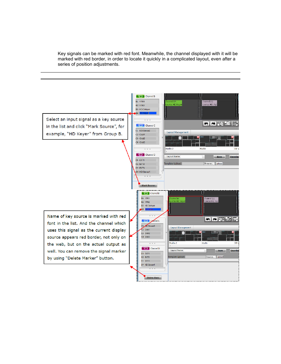 Make/delete signal marker | Sierra Video SVG Multi-Viewer User Manual | Page 41 / 84