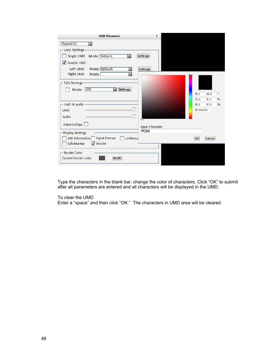 Upload umd text | Sierra Video SVG Multi-Viewer User Manual | Page 58 / 84