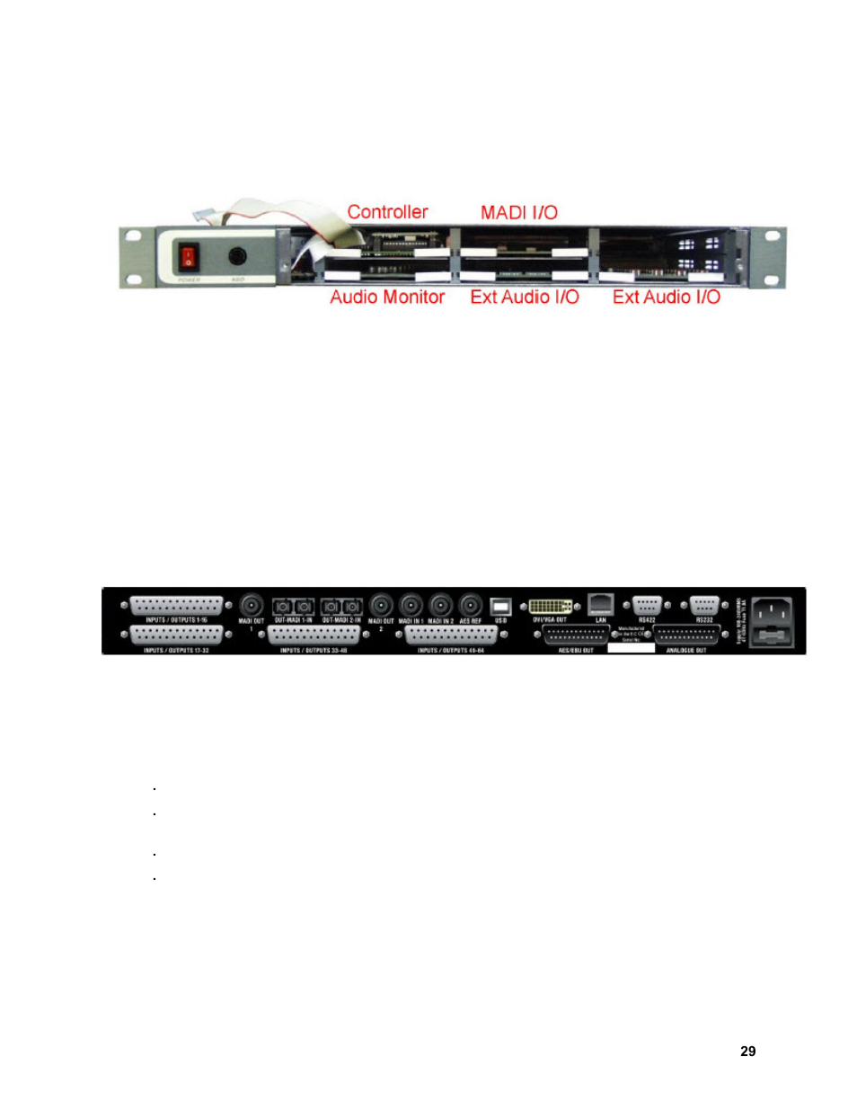 Input card configurations, Connector i/o, Removing the top cover | Sierra Video View MADI-XX User Manual | Page 35 / 54