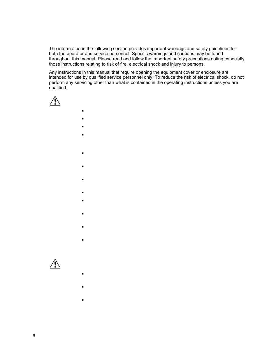 Regulatory warnings & safety information, Warnings, Cautions | Sierra Video View Multi-Viewer MV-XX User Manual | Page 12 / 94