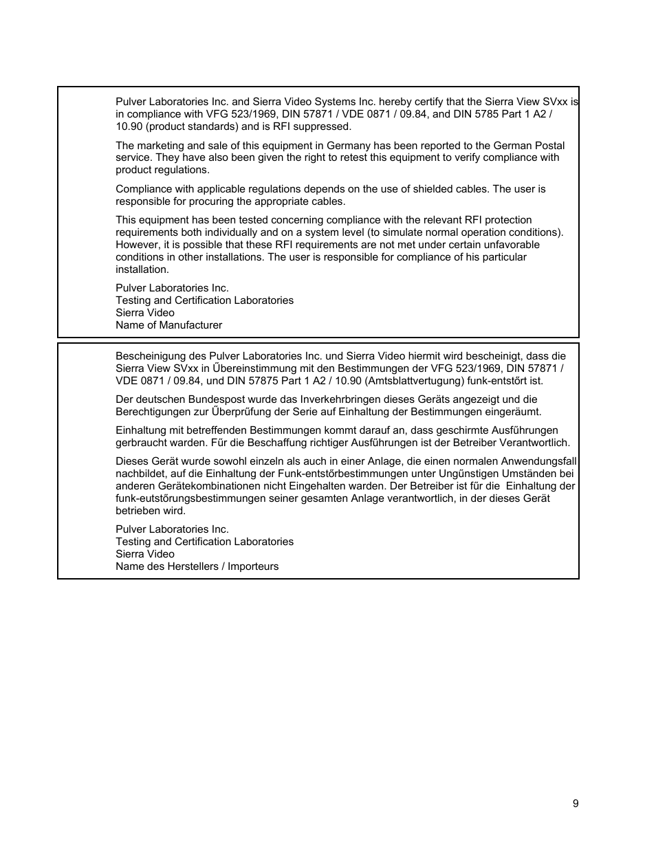 Sierra Video View Multi-Viewer MV-XX User Manual | Page 15 / 94