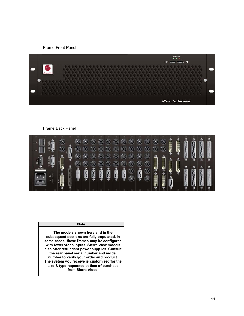 Model sv | Sierra Video View Multi-Viewer MV-XX User Manual | Page 17 / 94