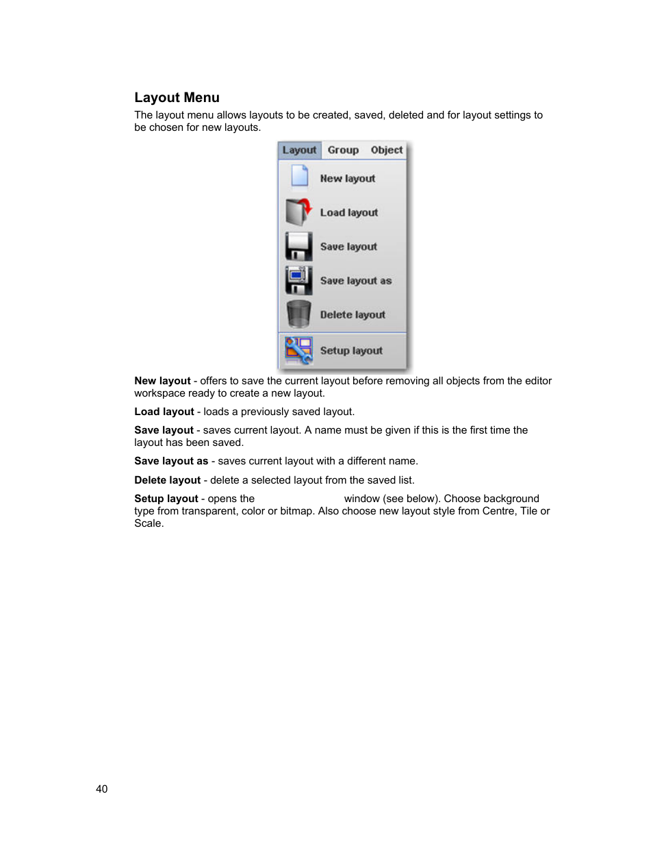 Layout menu | Sierra Video View Multi-Viewer MV-XX User Manual | Page 46 / 94