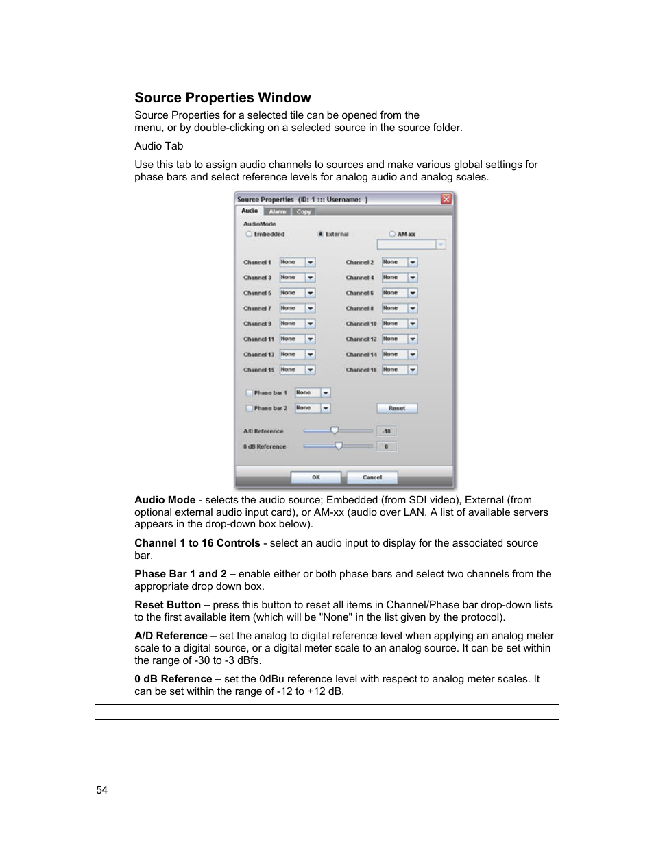 Source properties window | Sierra Video View Multi-Viewer MV-XX User Manual | Page 60 / 94