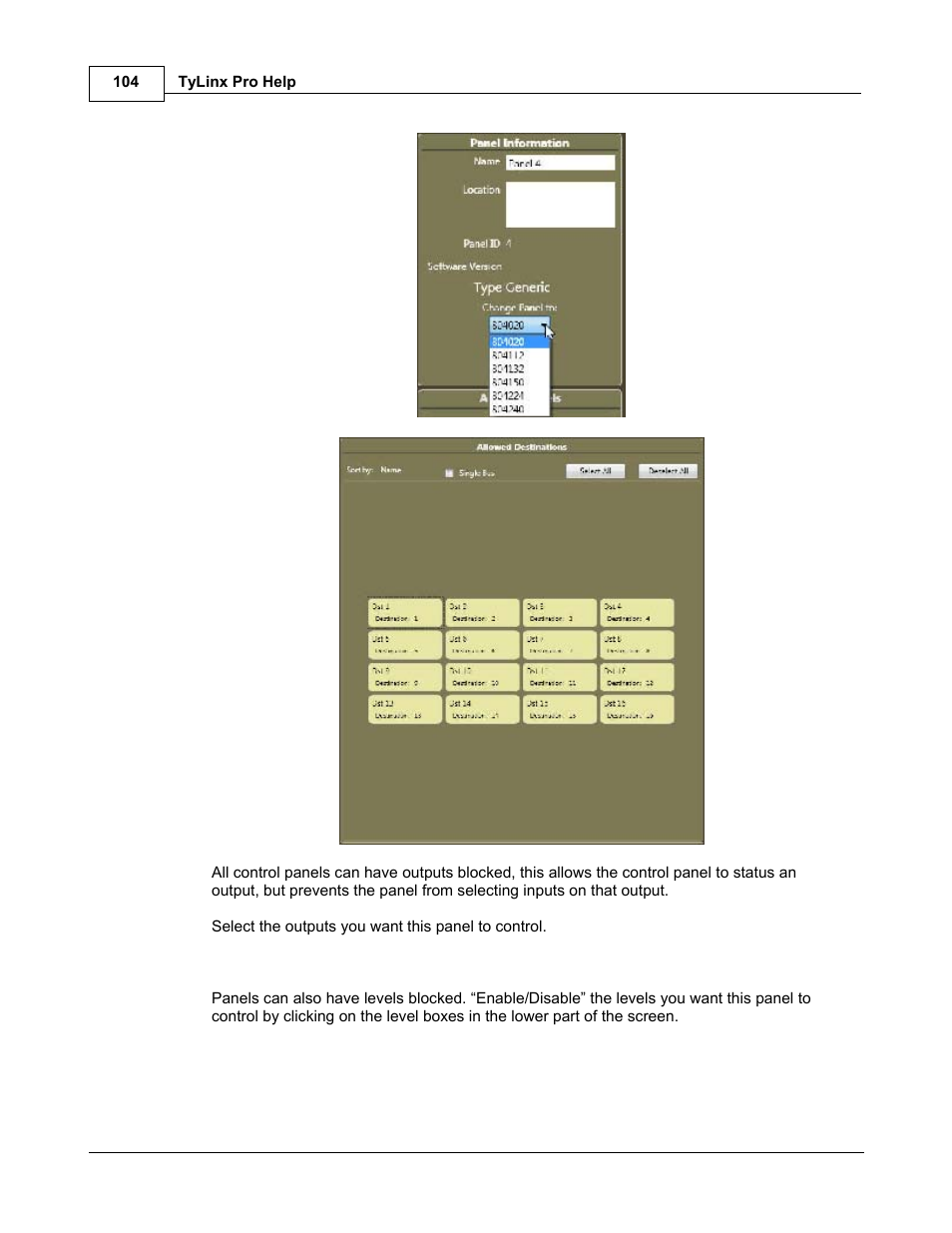 Sierra Video TyLinx Pro User Manual | Page 104 / 228
