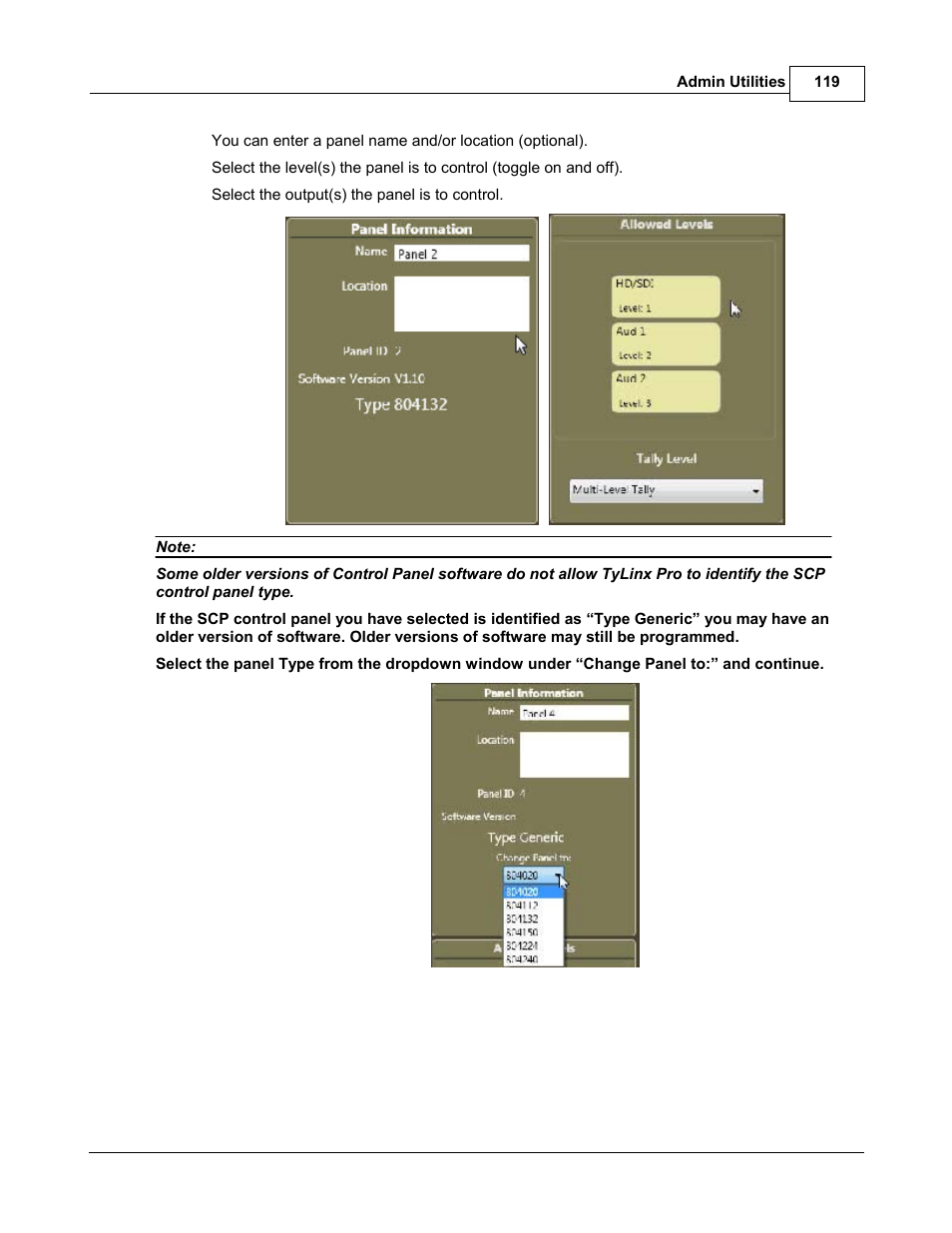 Sierra Video TyLinx Pro User Manual | Page 119 / 228