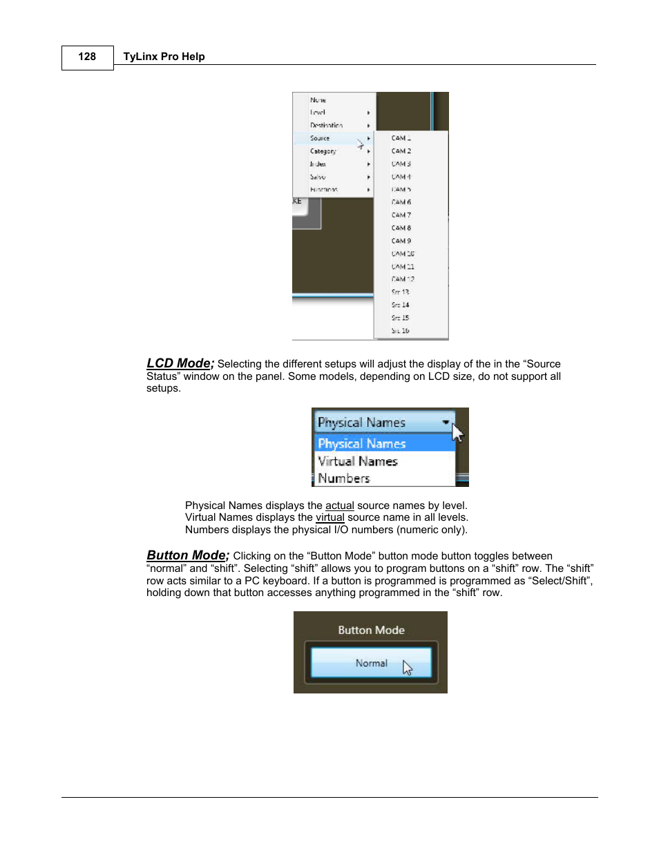 Sierra Video TyLinx Pro User Manual | Page 128 / 228