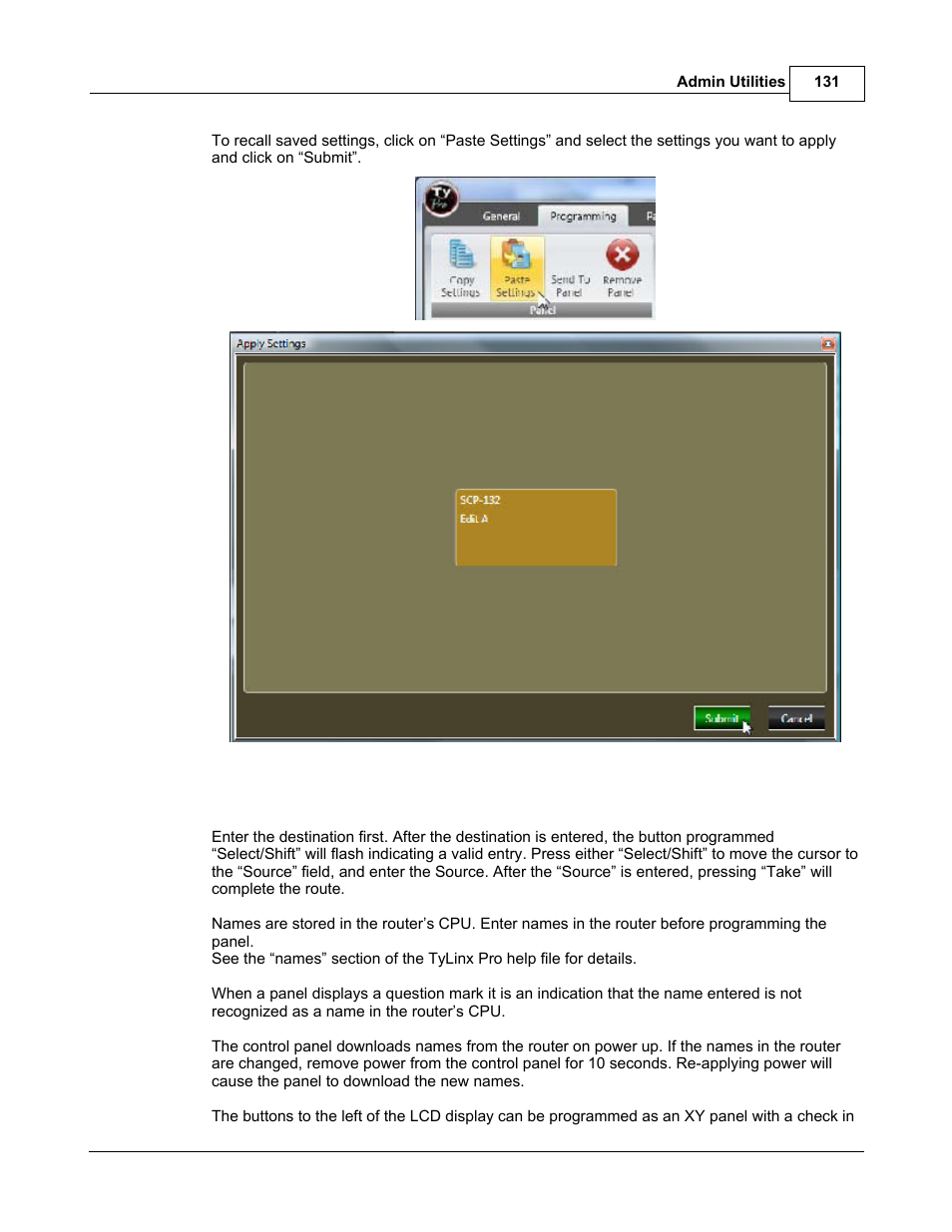 Sierra Video TyLinx Pro User Manual | Page 131 / 228