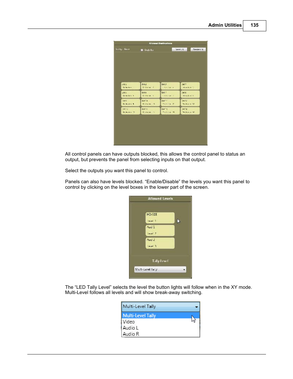 Sierra Video TyLinx Pro User Manual | Page 135 / 228