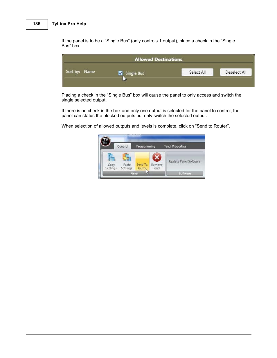 Sierra Video TyLinx Pro User Manual | Page 136 / 228
