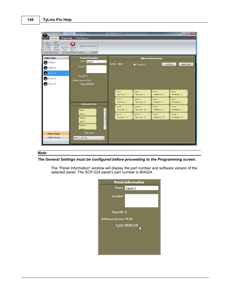 Sierra Video TyLinx Pro User Manual | Page 148 / 228