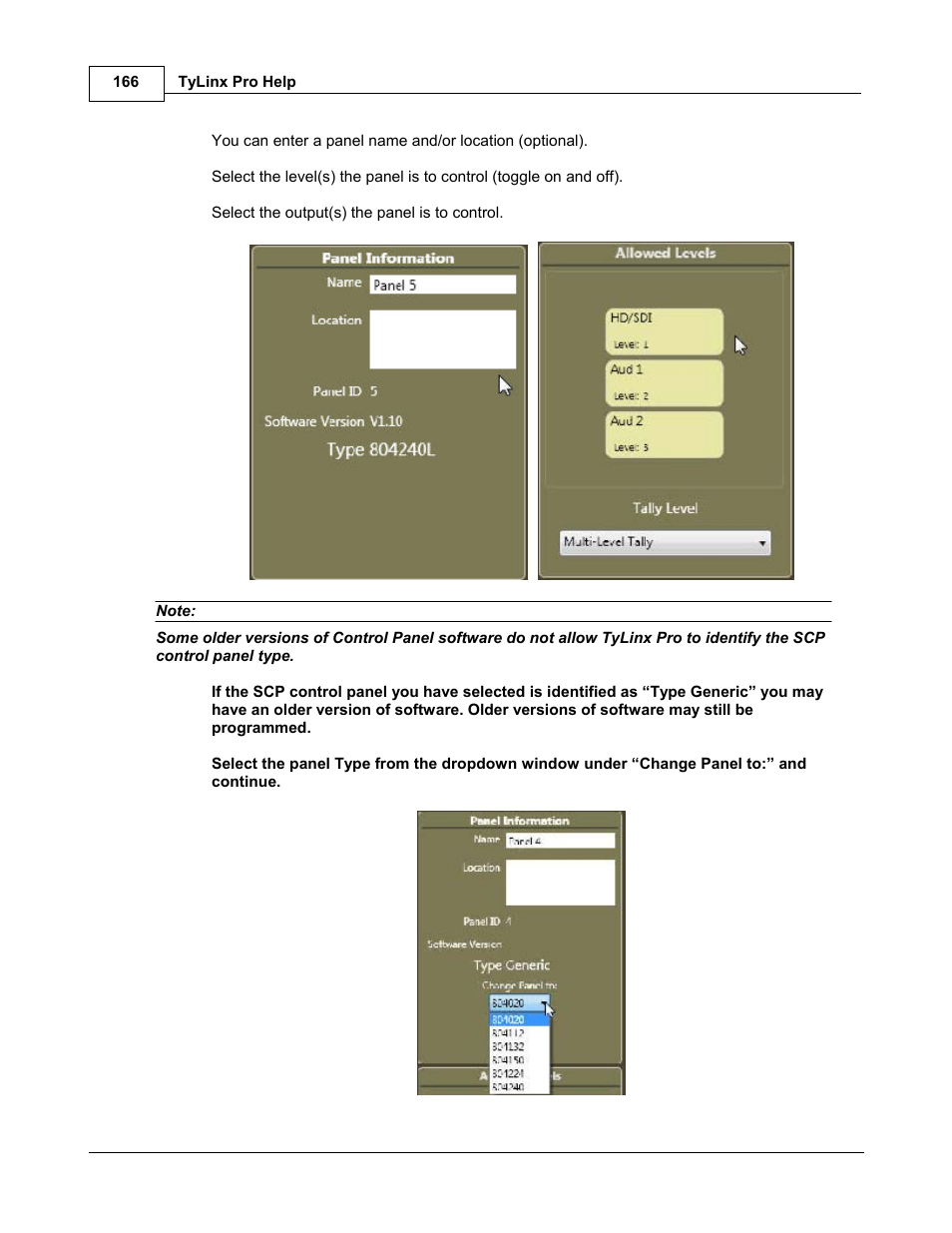 Sierra Video TyLinx Pro User Manual | Page 166 / 228