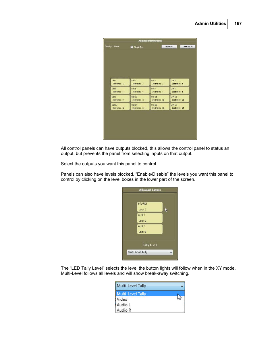 Sierra Video TyLinx Pro User Manual | Page 167 / 228