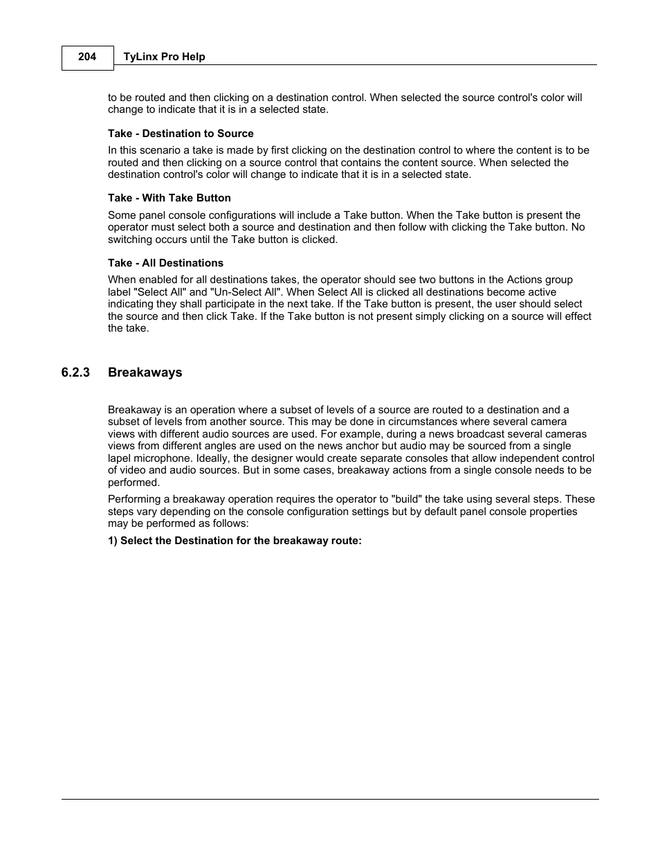 Sierra Video TyLinx Pro User Manual | Page 204 / 228