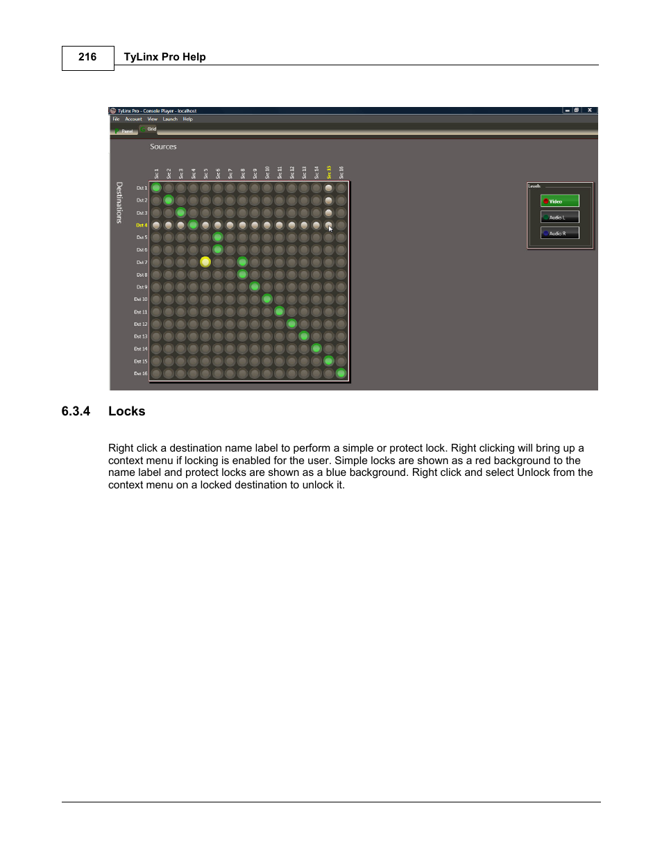 Sierra Video TyLinx Pro User Manual | Page 216 / 228