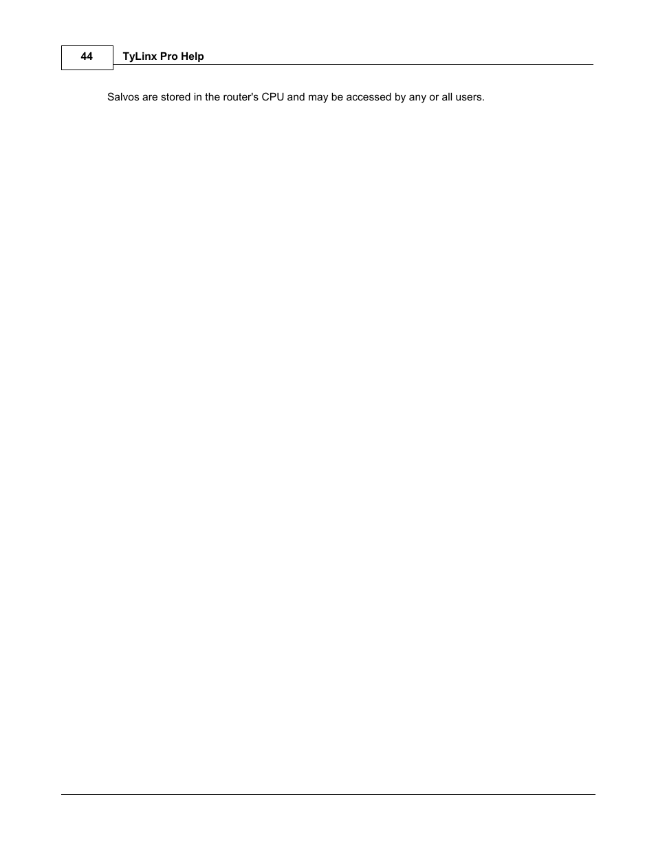 Sierra Video TyLinx Pro User Manual | Page 44 / 228