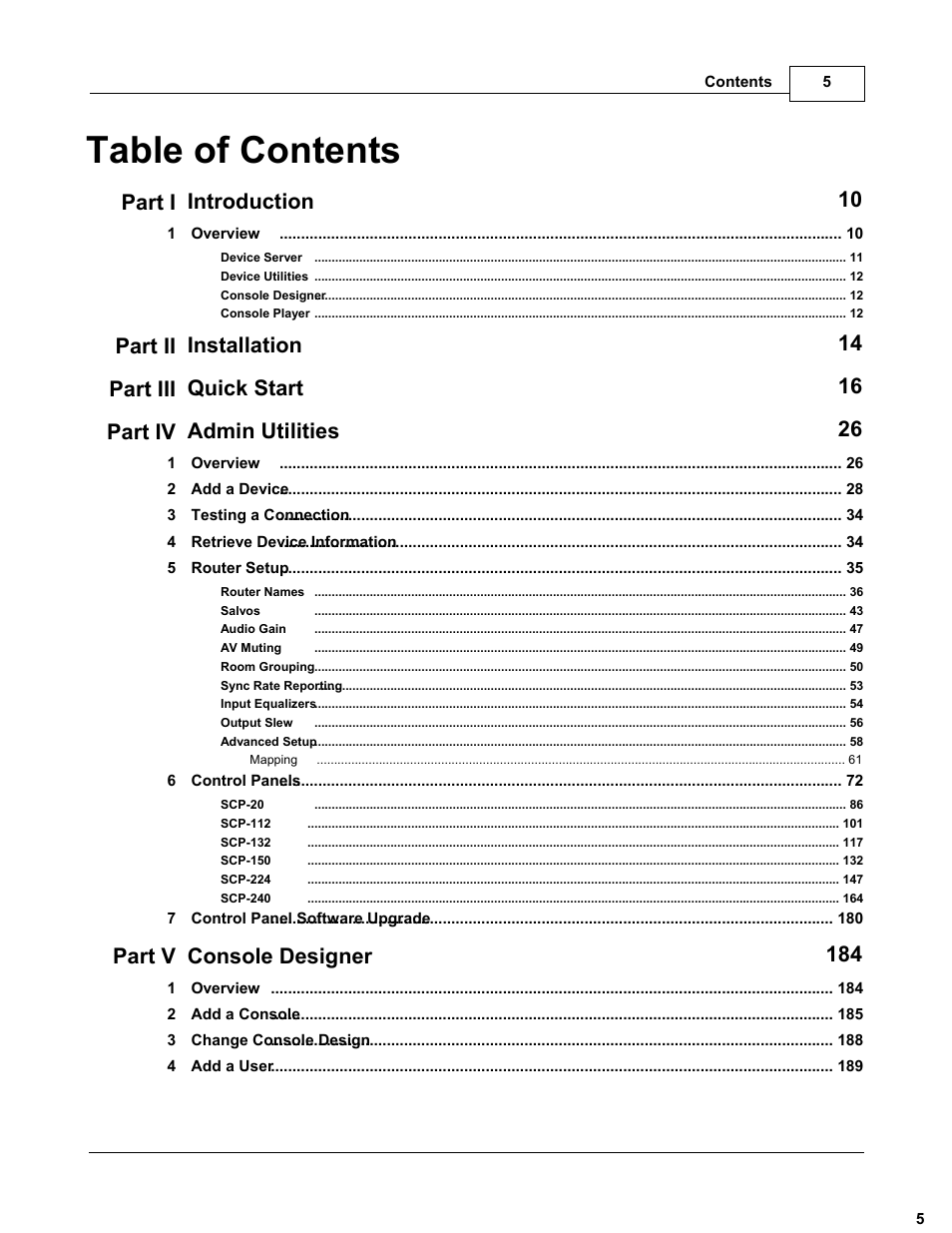 Sierra Video TyLinx Pro User Manual | Page 5 / 228