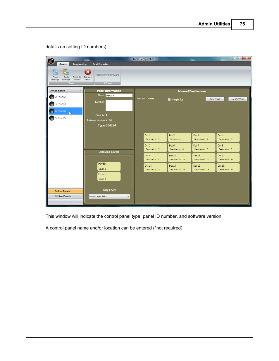 Sierra Video TyLinx Pro User Manual | Page 75 / 228