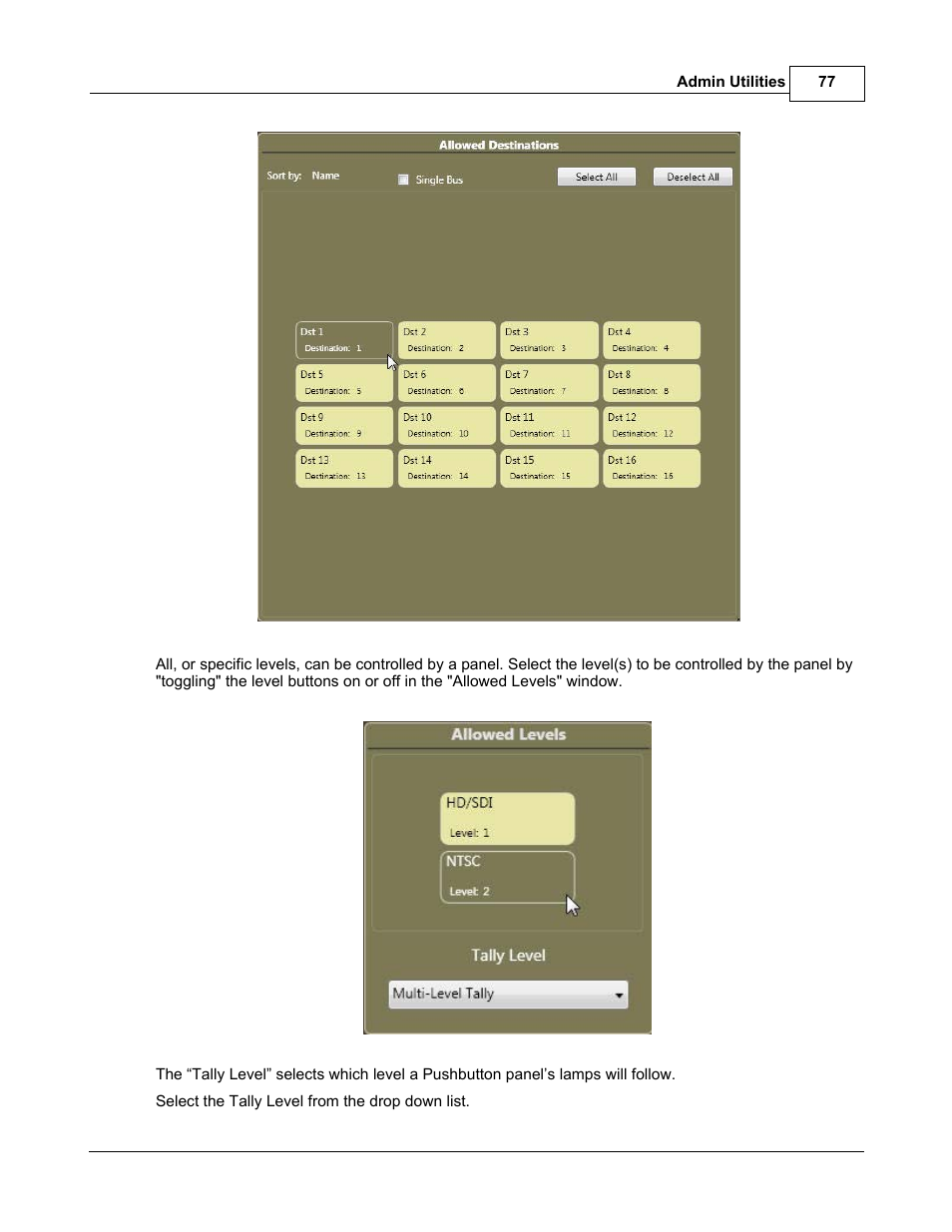 Sierra Video TyLinx Pro User Manual | Page 77 / 228
