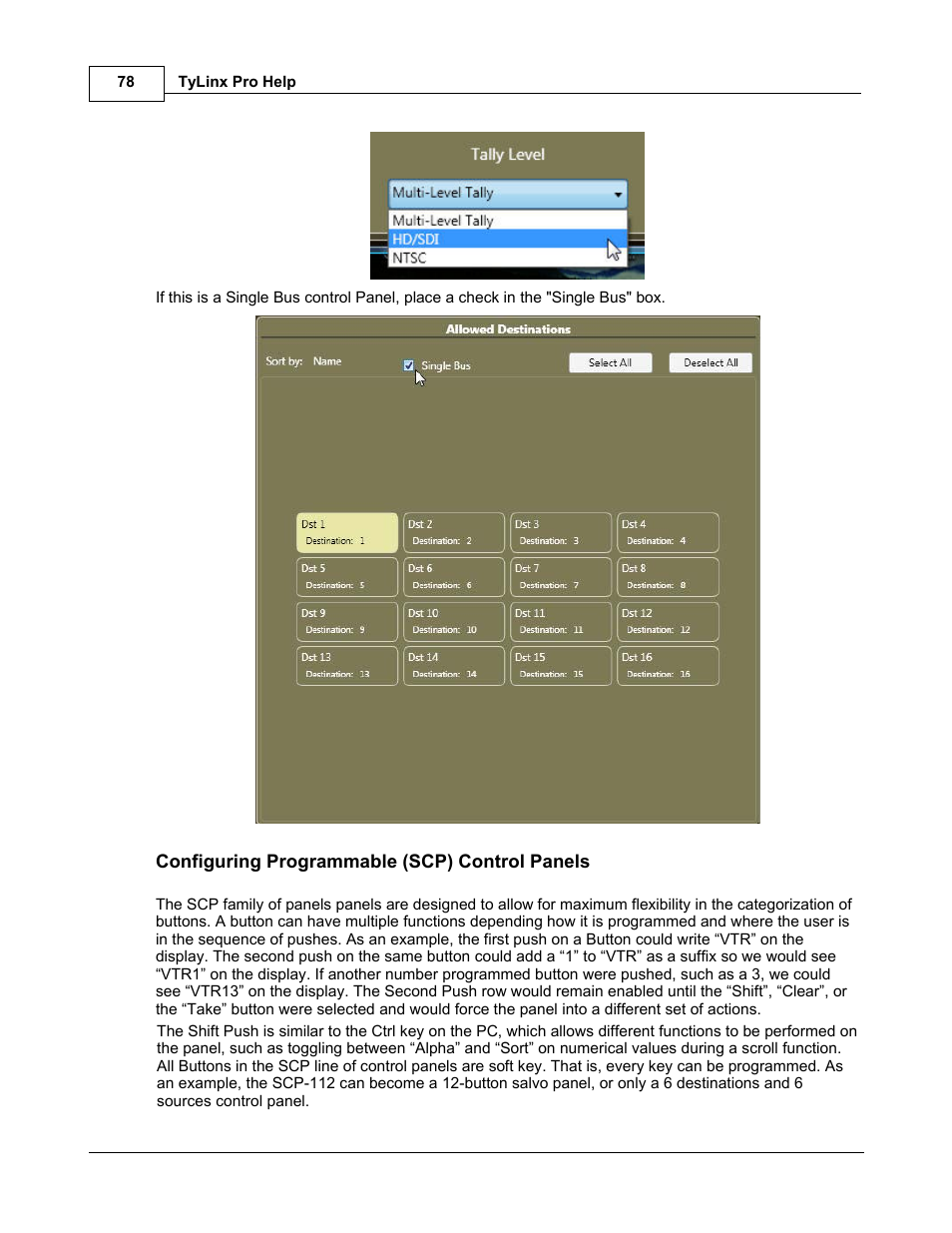 Sierra Video TyLinx Pro User Manual | Page 78 / 228