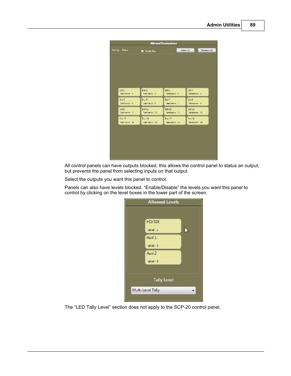 Sierra Video TyLinx Pro User Manual | Page 89 / 228